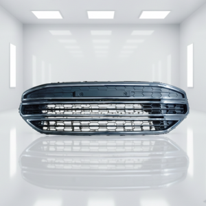 BUMPER GRILL CHROME, BLACK & GREY